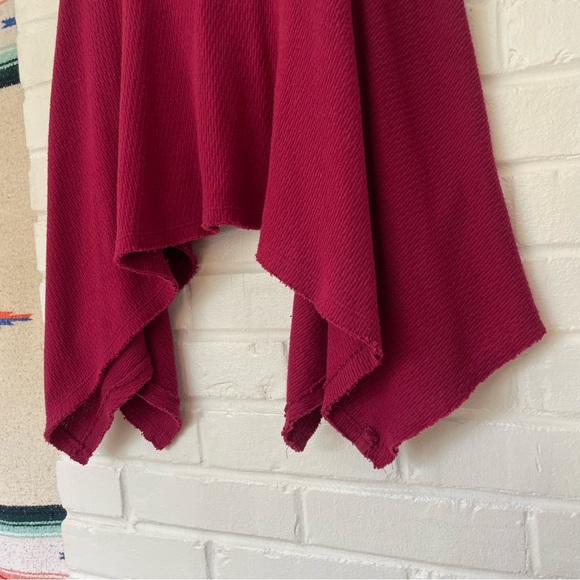 Free People We The Free Maroon Oversized Tank Top Women’s Size Medium - Picture 5 of 11